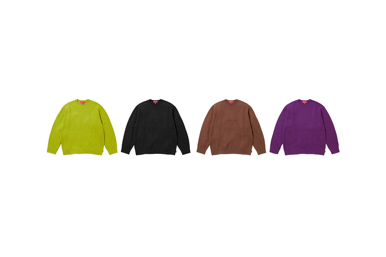 Supreme Fall/Winter 2023 Full Collection Lookbook release fw23 Outerwear, Sweatshirts, Tops, Tees, Bottoms, Hats, Bags and Accessories