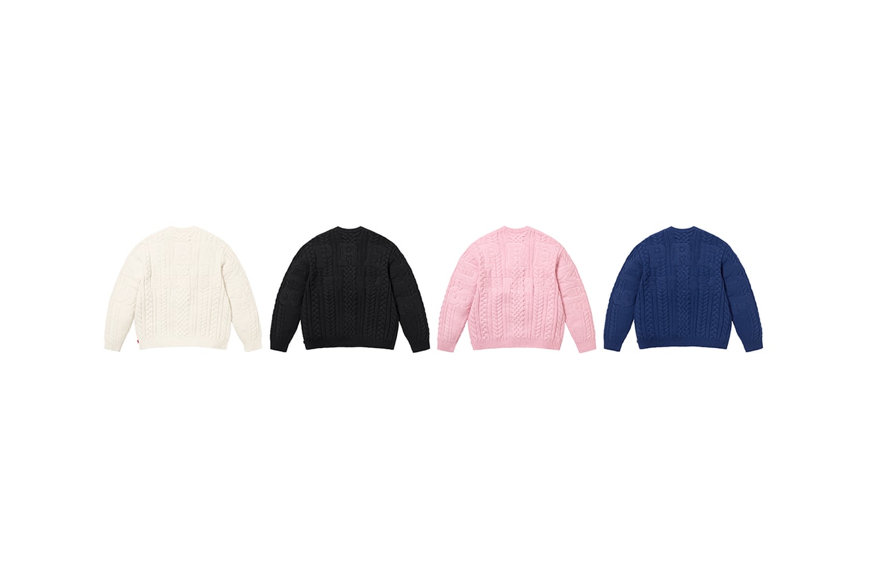 Supreme Fall/Winter 2023 Full Collection Lookbook release fw23 Outerwear, Sweatshirts, Tops, Tees, Bottoms, Hats, Bags and Accessories
