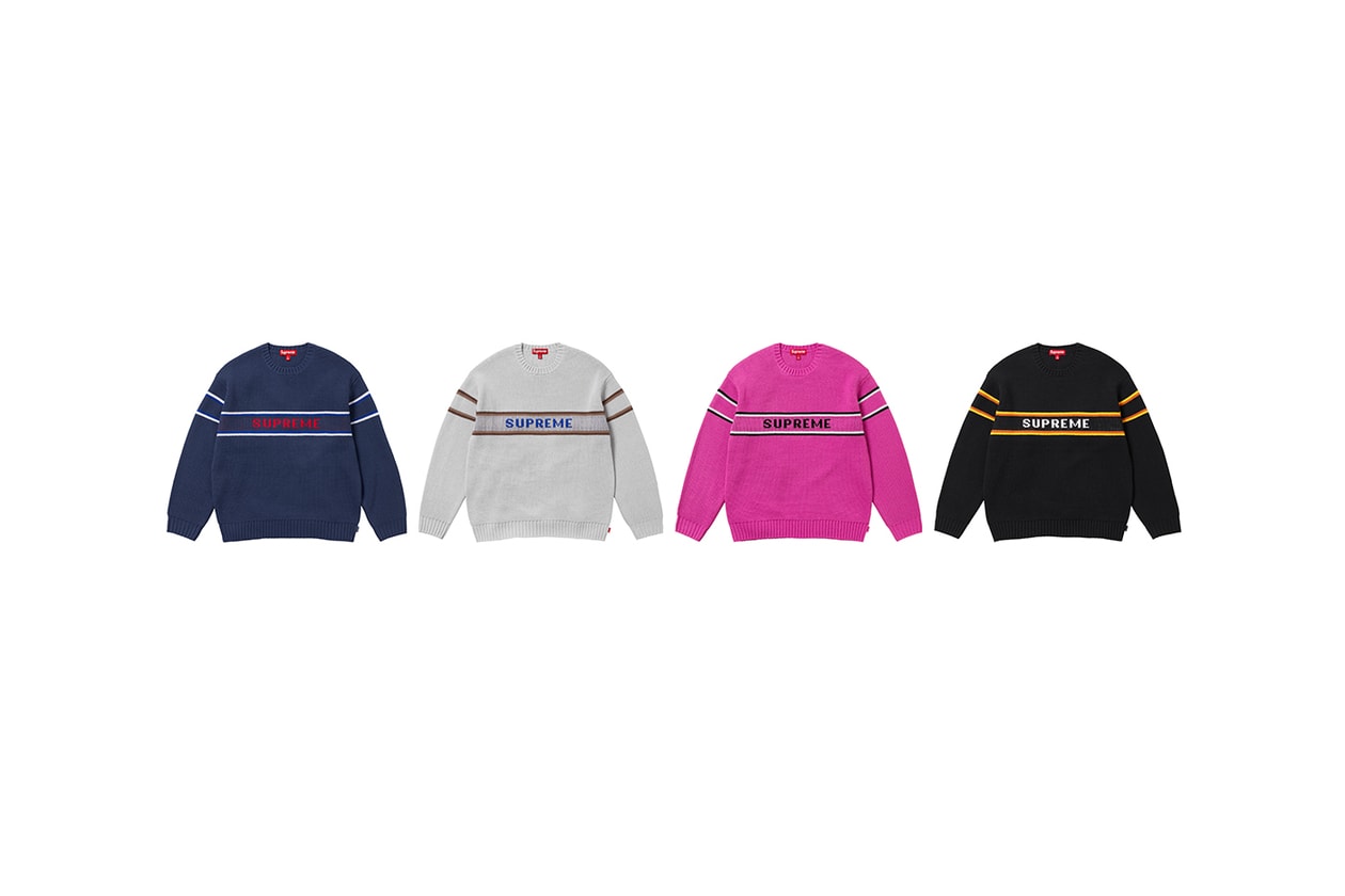 Supreme Fall/Winter 2023 Full Collection Lookbook release fw23 Outerwear, Sweatshirts, Tops, Tees, Bottoms, Hats, Bags and Accessories