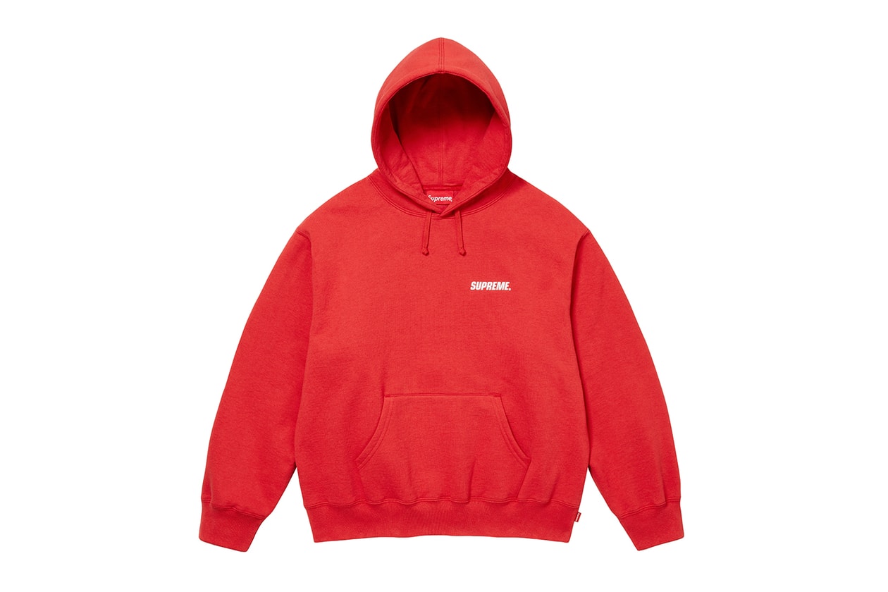 Supreme Fall/Winter 2023 Full Collection Lookbook release fw23 Outerwear, Sweatshirts, Tops, Tees, Bottoms, Hats, Bags and Accessories