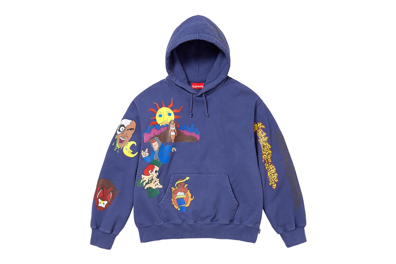Supreme Fall/Winter 2023 Full Collection Lookbook release fw23 Outerwear, Sweatshirts, Tops, Tees, Bottoms, Hats, Bags and Accessories