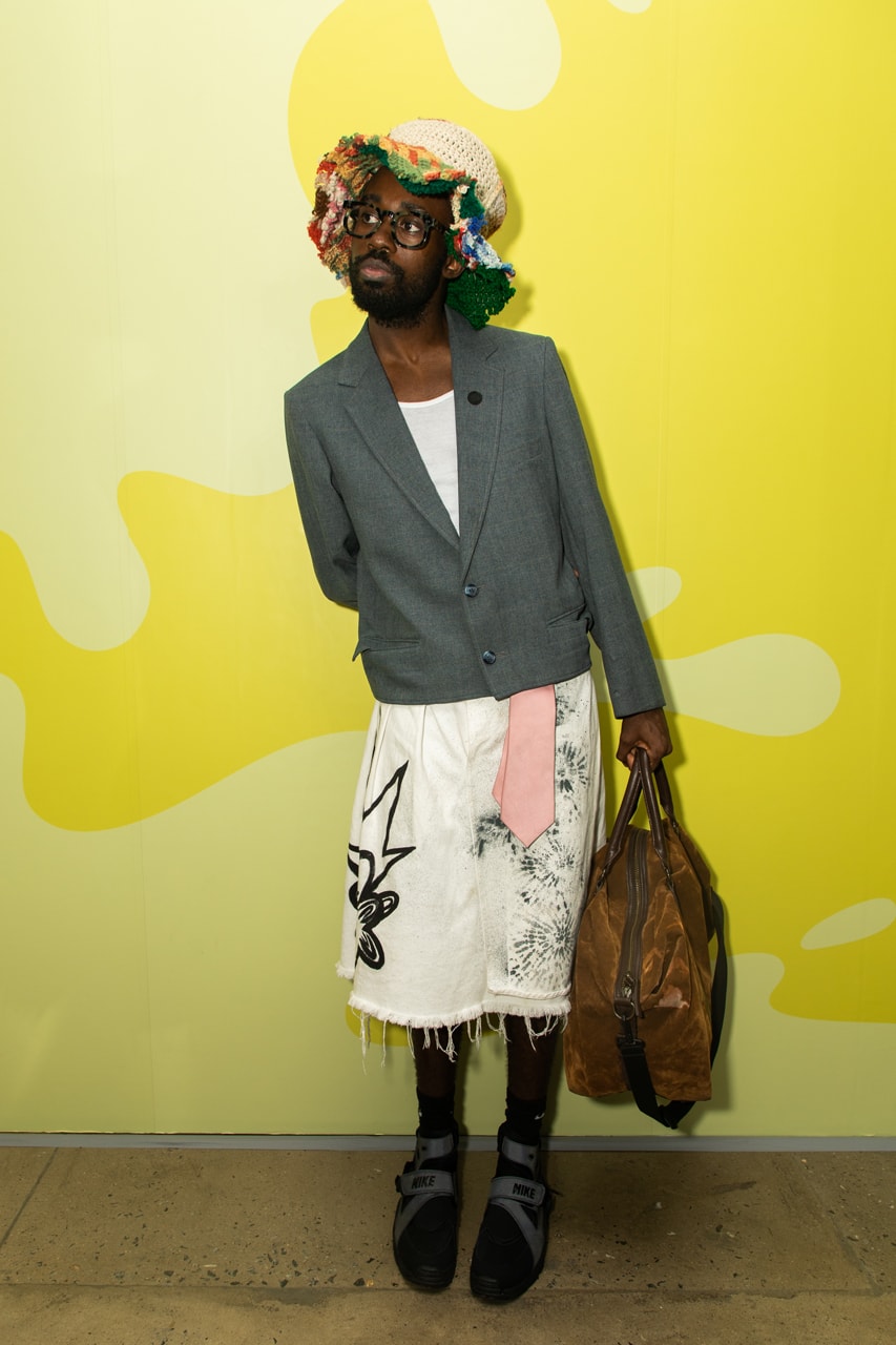 Gushers Black Voices Create HBX New York SAIbysai Expired Citizens RENÉE Sainabou Lowe Saina Gold Dale Horton Camryn McClain Parachute Pants Fringe Sweater Convertible Vest Camo Messenger Bag