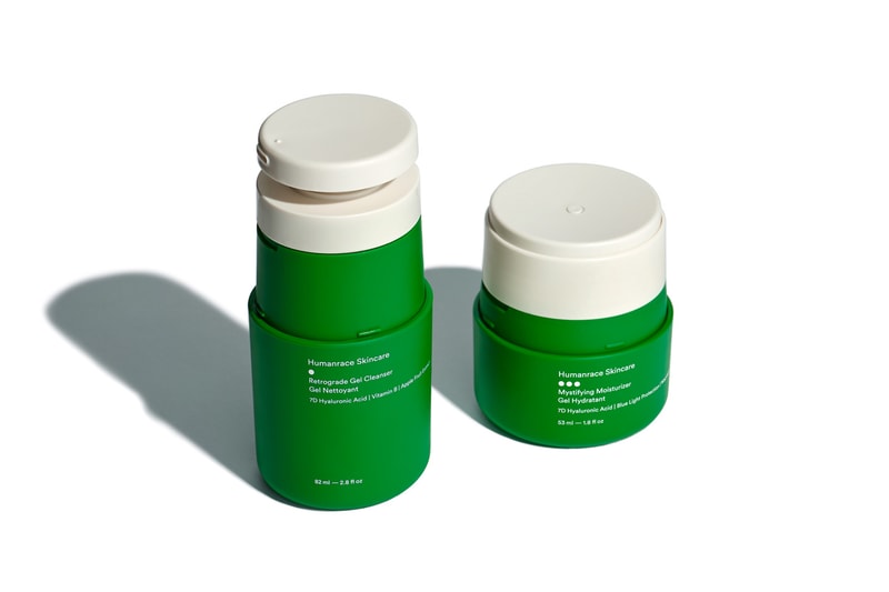 Humanrace pharrell williams 7d gel facial set product duo price details date launch gel moisturizer cleanser routine regimen skincare dermatologist