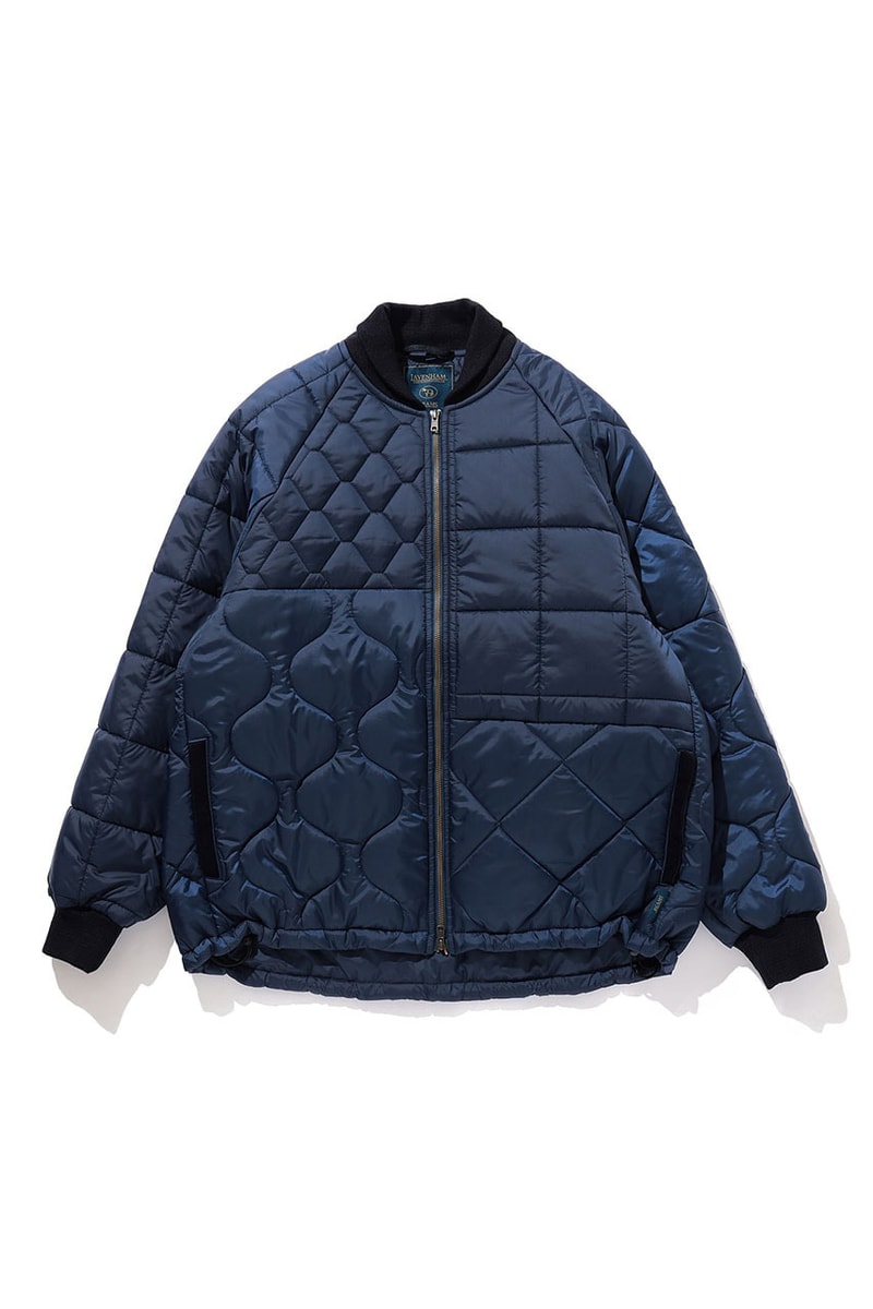 BEAMS and Lavenham Reunite on Patchwork Bomber Jacket UK japan streetwear great britain quilt streetwear lavenstar queen