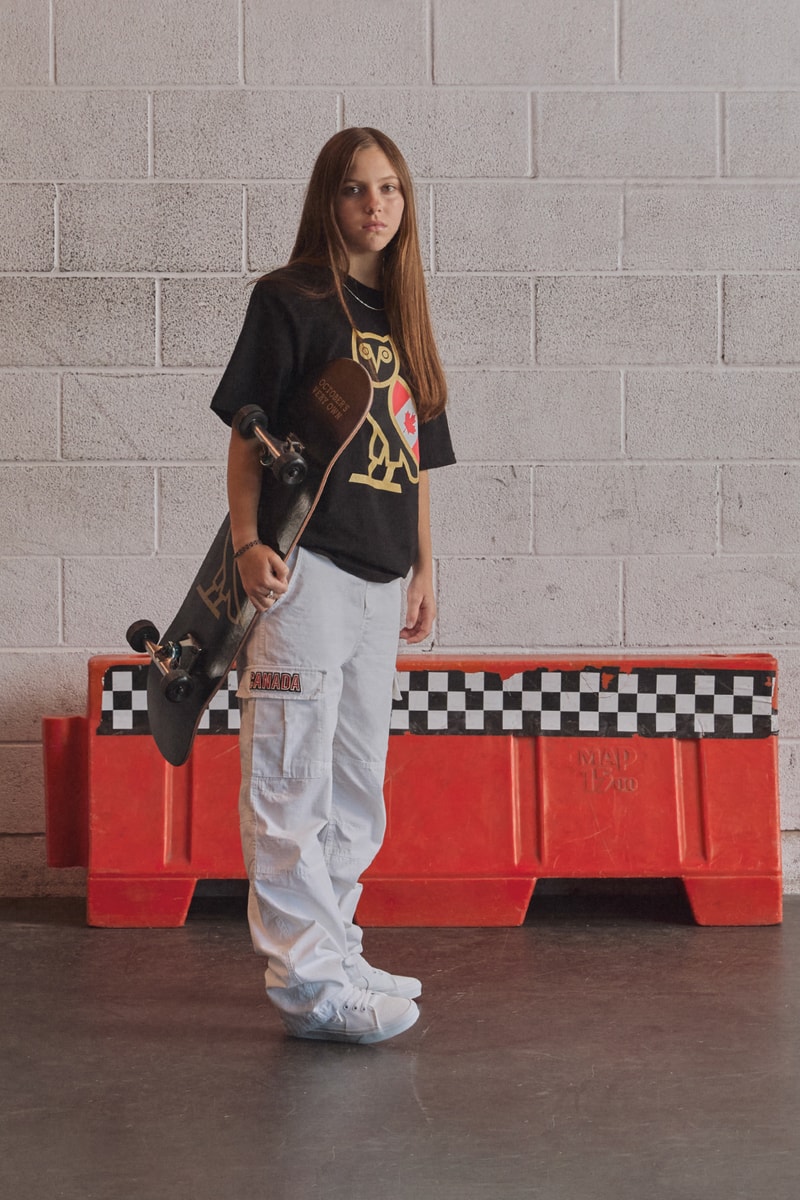 Canada Skateboard x OVO Apparel Collection olympics olympic skateboarding skate hats jersey tops bottoms pants