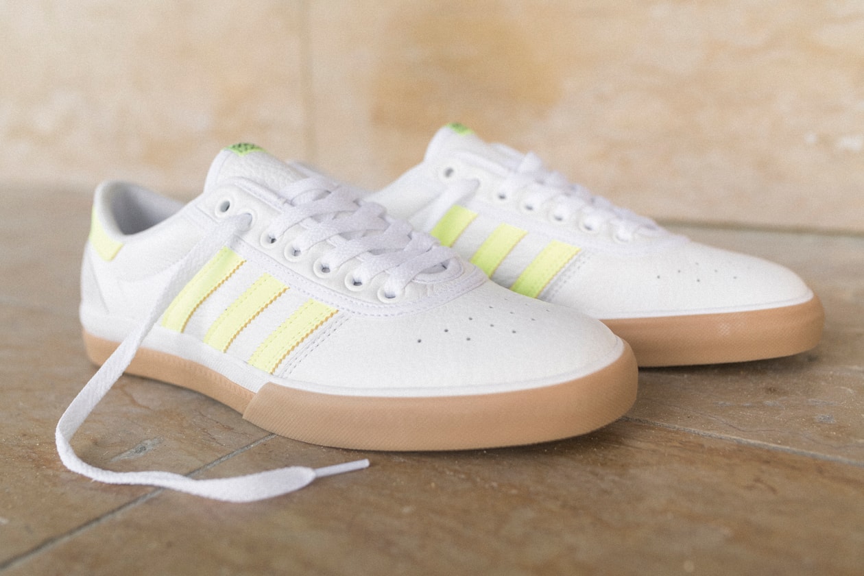 Adidas skateboarding lucas premiere trainers in white Clearance