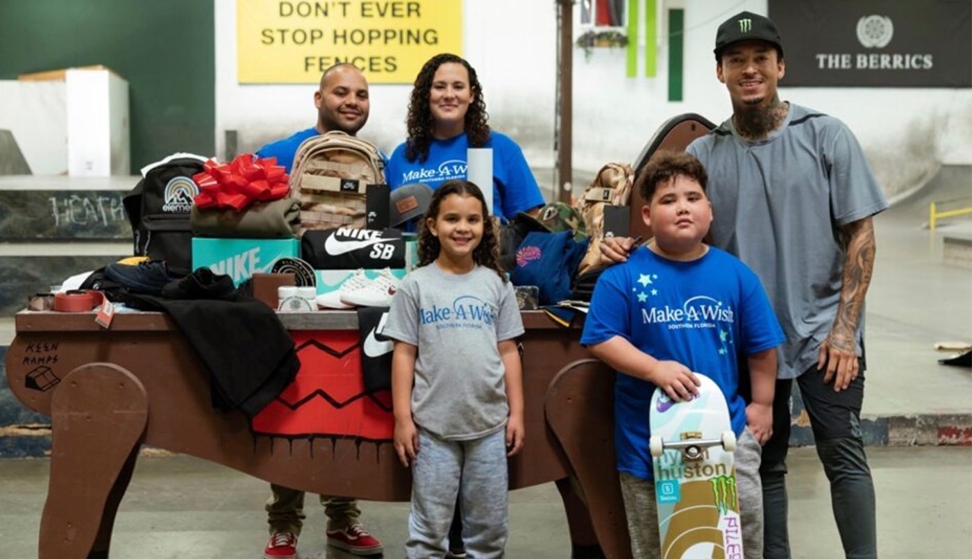 wallpapers Nyjah Huston Kid Skating nyjah huston grants wish to young