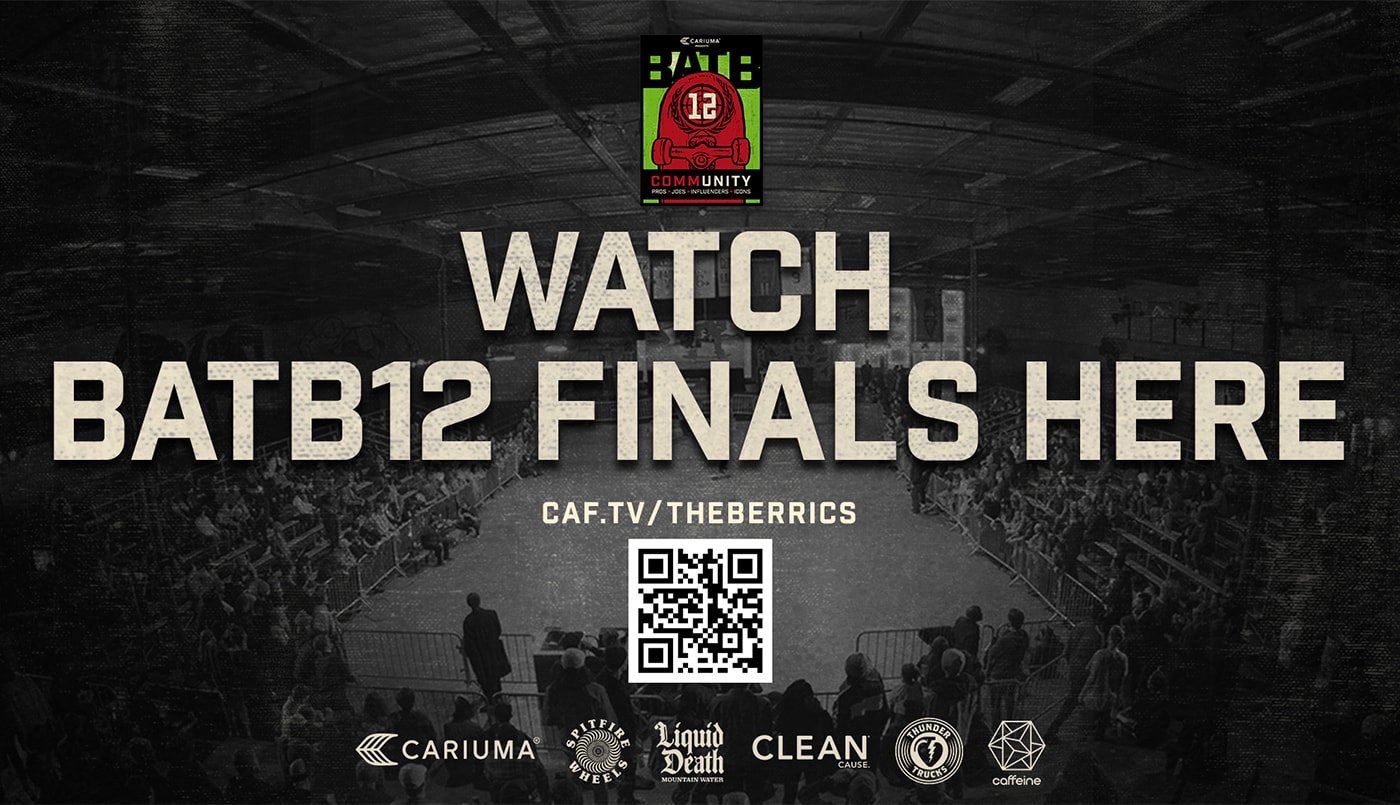 Tyler Peterson, Sewa Kroetkov, Jamie Griffin, and Paul Rodriguez all battled for the title of BATB 12 champ last night, and now you can stream the whole event on the Caffeine app!