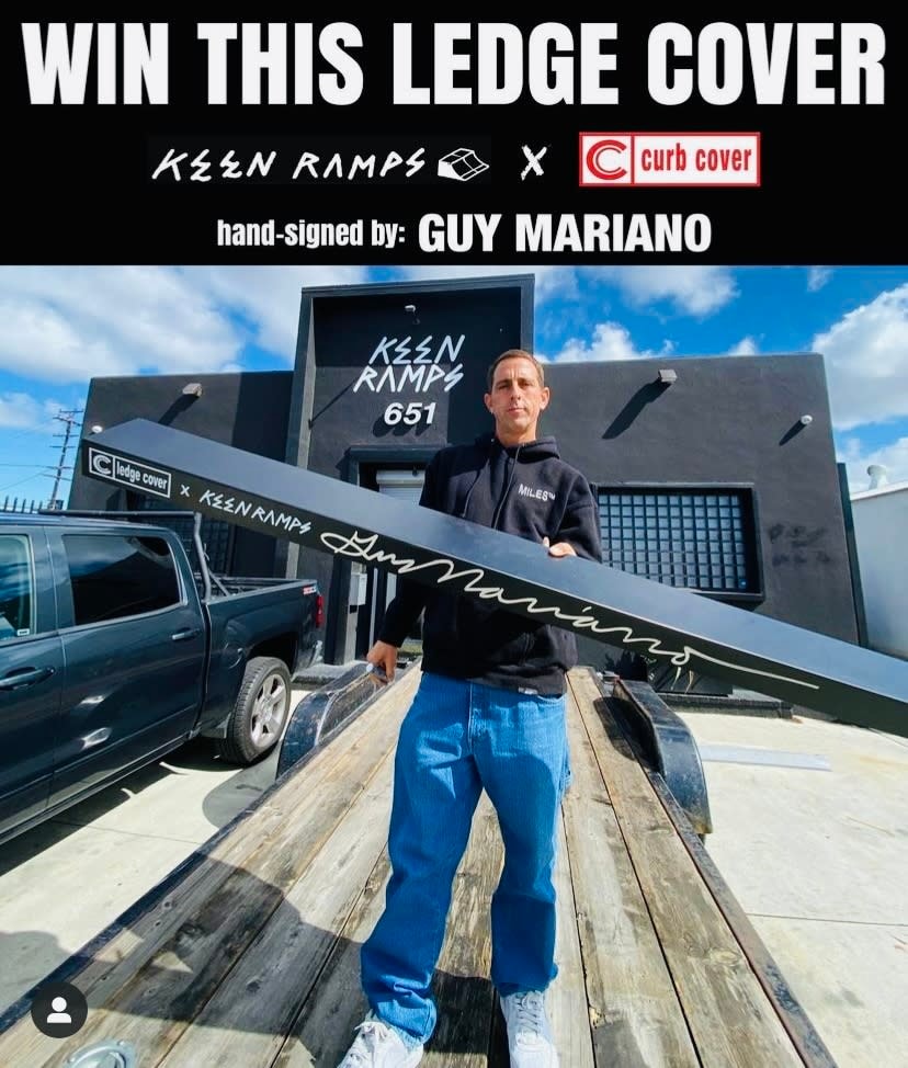Win a Keen Ramps x Curb Cover Ledge Cover Signed by Guy Mariano