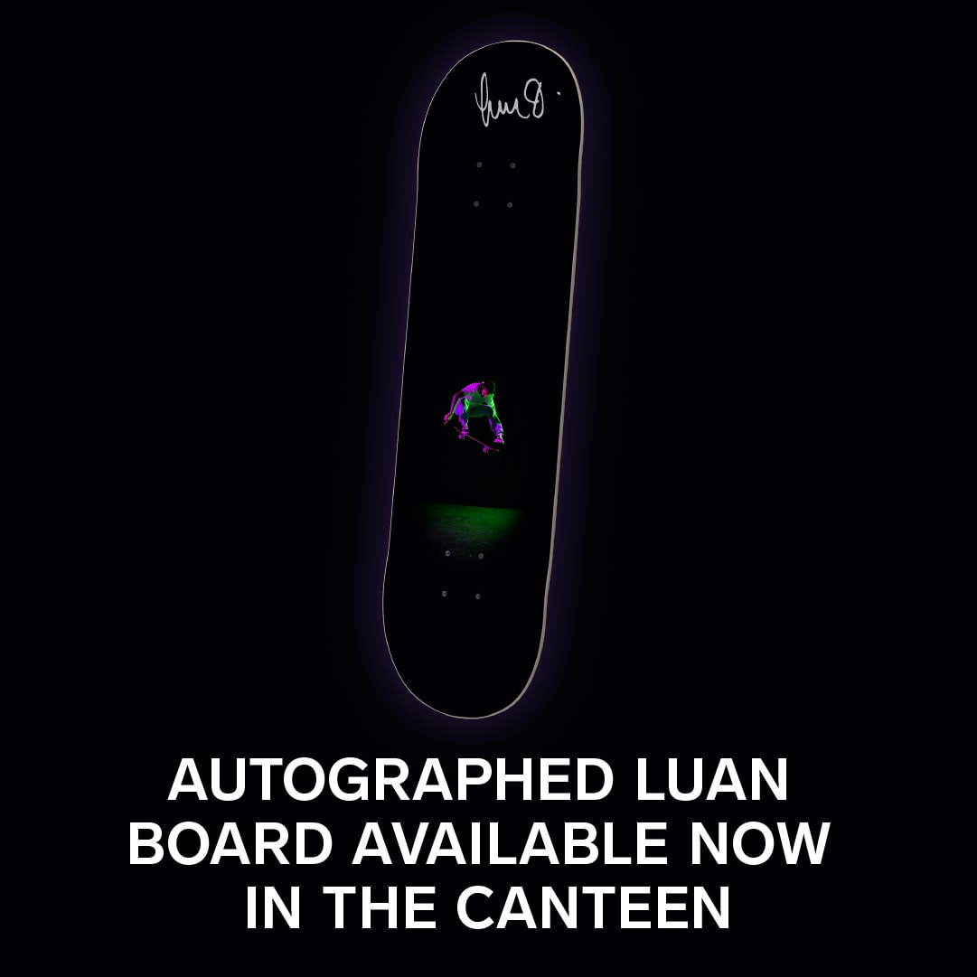 Autographed Luan Oliveira 'Art of The Kickflip' Board Available Now!