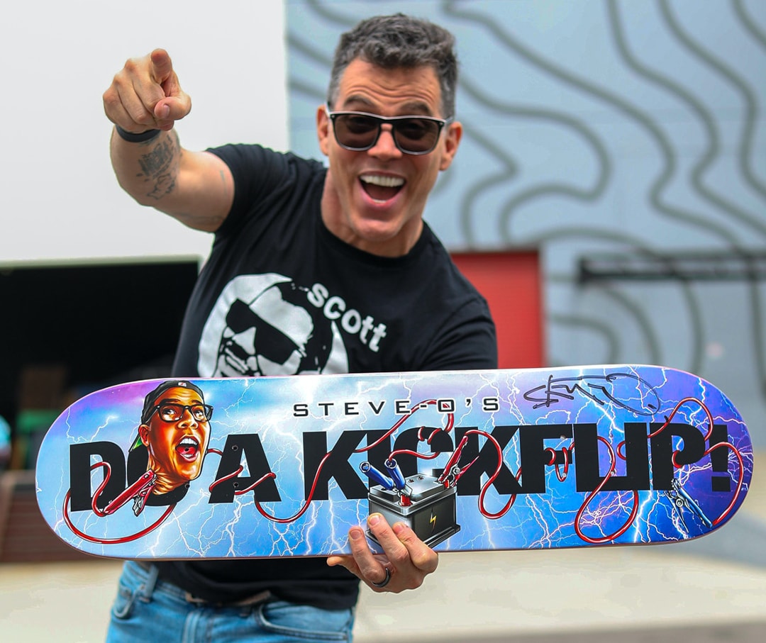 Autographed Steve-O Do A Kickflip! Boards Available in The
