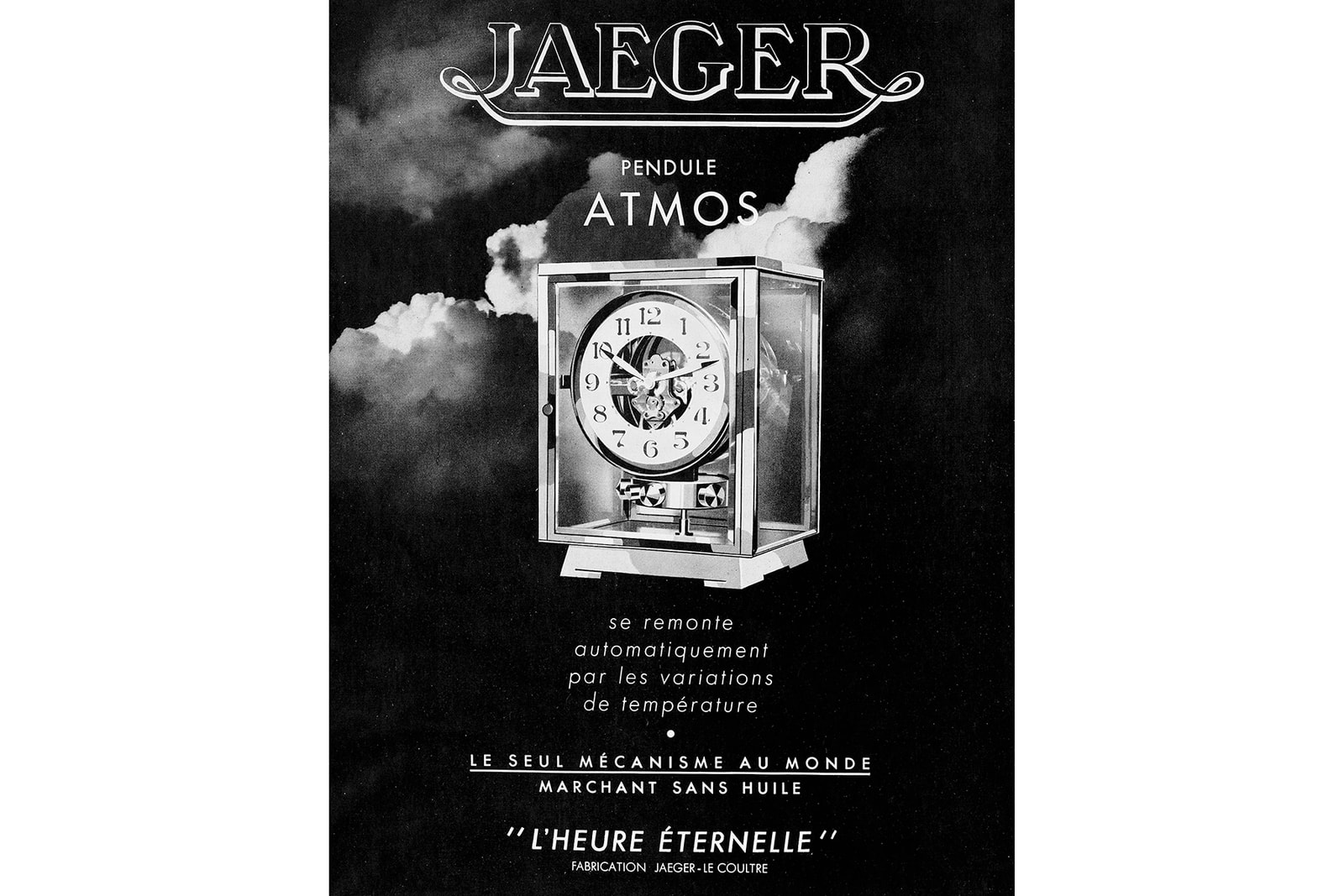 Jaeger-LeCoultre Atmos 空氣鐘動力來自溫度變化