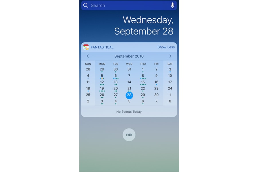 iOS 10 Widgets