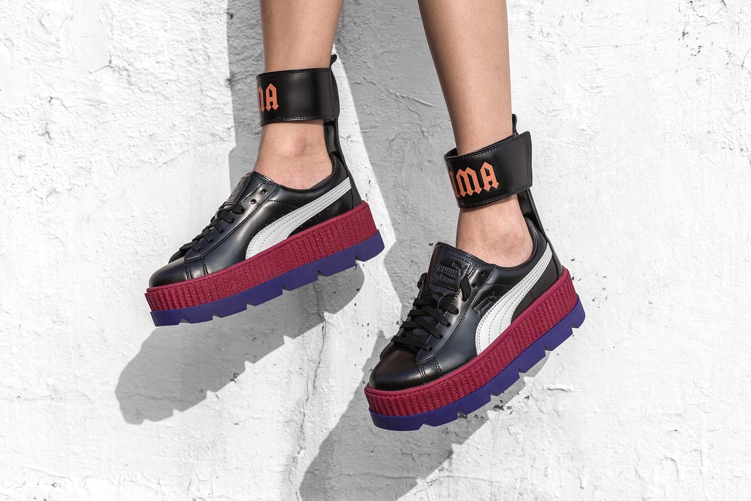 puma creepers with ankle strap