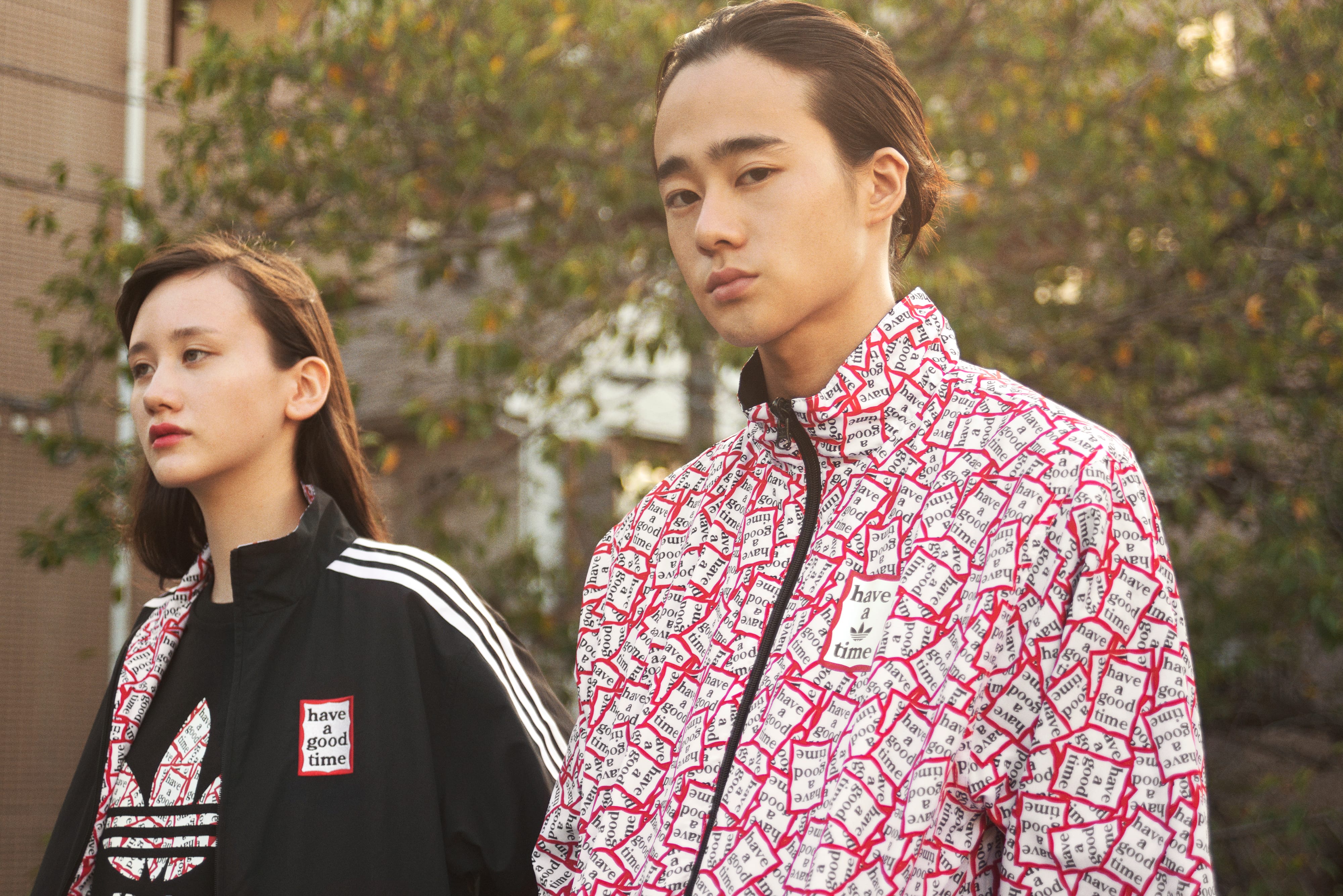 adidas x have a good time reversible track top