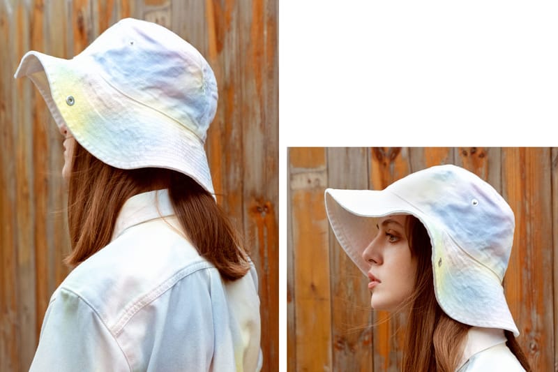 ganni tie dye bucket hat