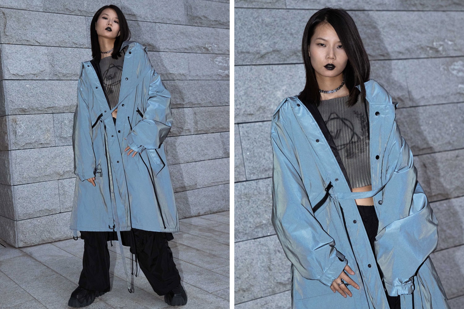 2019 womens street fashion hyein seo reflective
