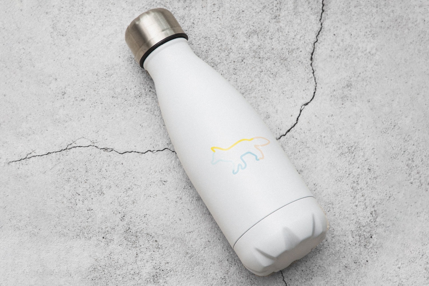 Redeem Now Maison Kitsune Tricolor Fox Logo Water Bottle Hbx Journal Redeem Now Maison Kitsune Tricolor Fox Logo Water Bottle Hbx Journal