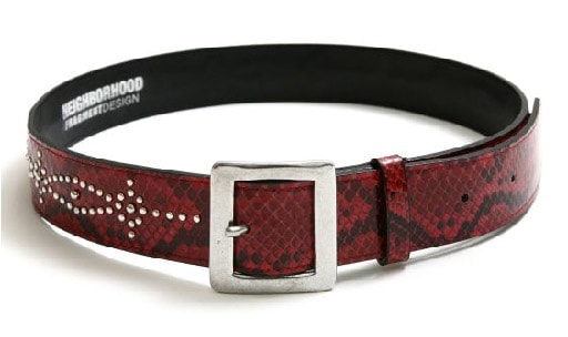 Neighborhood x Fragment Design Snake Pattern Belt