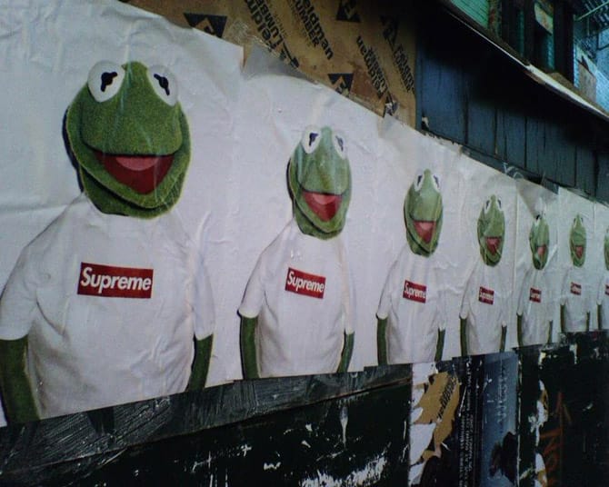 廃番特価SUPREME Kermit the frog Box Logo Sticker 小物