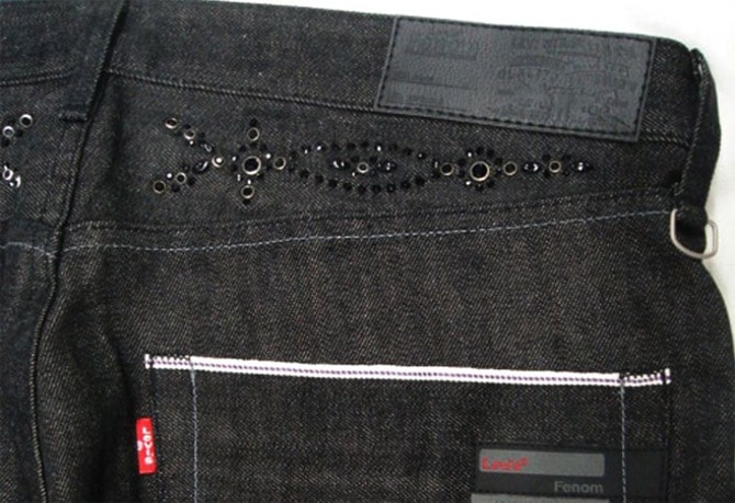 Levi's Fenom New Black Disco Decoration Denim