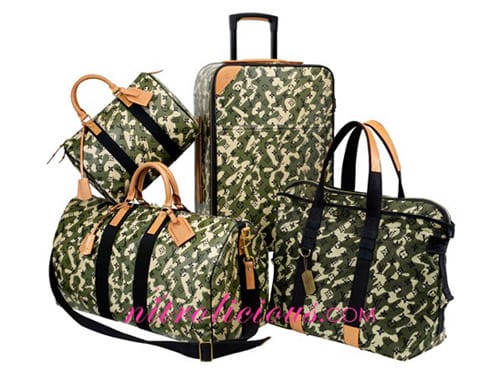 lv camo duffle