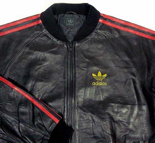 leather adidas tracksuit for sale