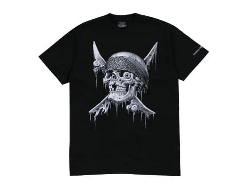 ステューシー×ネイバーフッド スカル BONEYARDS 半袖Tシャツ 白 L stussy × ネイバーフッド 「BONEYARDS」プリントTシャツ 黒 M