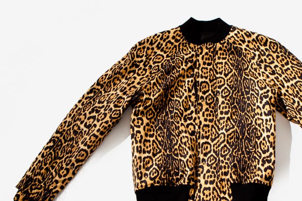 leopard print varsity jacket