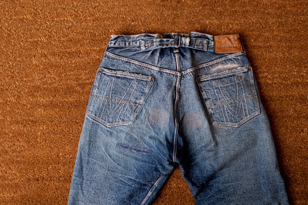 human made relax denim pants