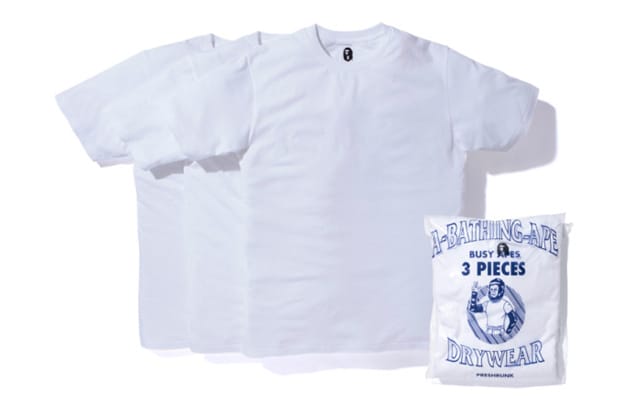 a bathing ape white t shirt