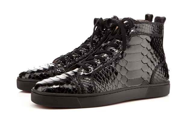 christian louboutin snake skin