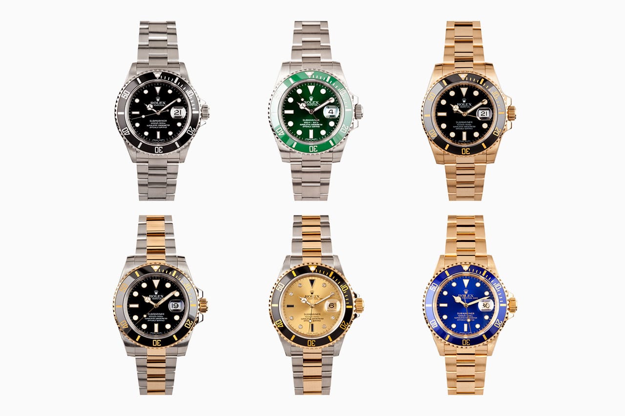 rolex submariner models by year