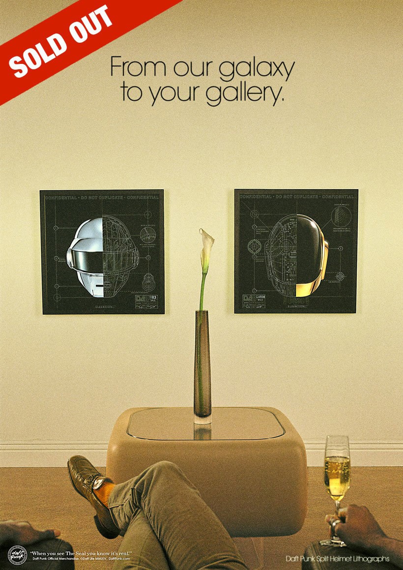 Daft Punk Retro Merchandise Poster Ads Hypebeast