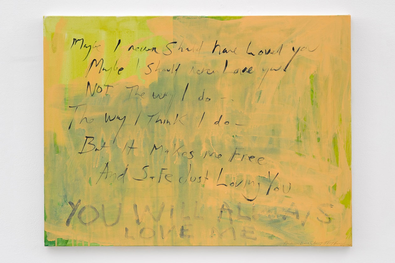 Tracey Emin I Cry Because I Love You Exhibition in Hong Kong