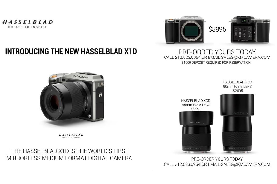 Hasselblad X1d Mirrorless Camera Leaked Hypebeast