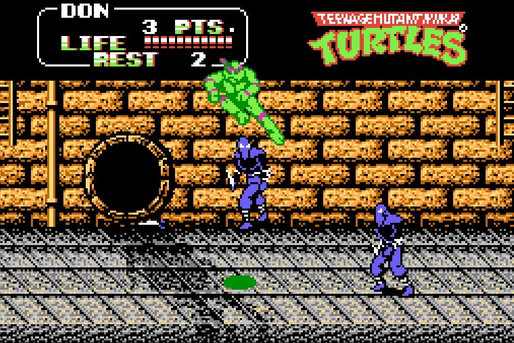 Teenage Mutant Ninja Turtles II: The Arcade Game.