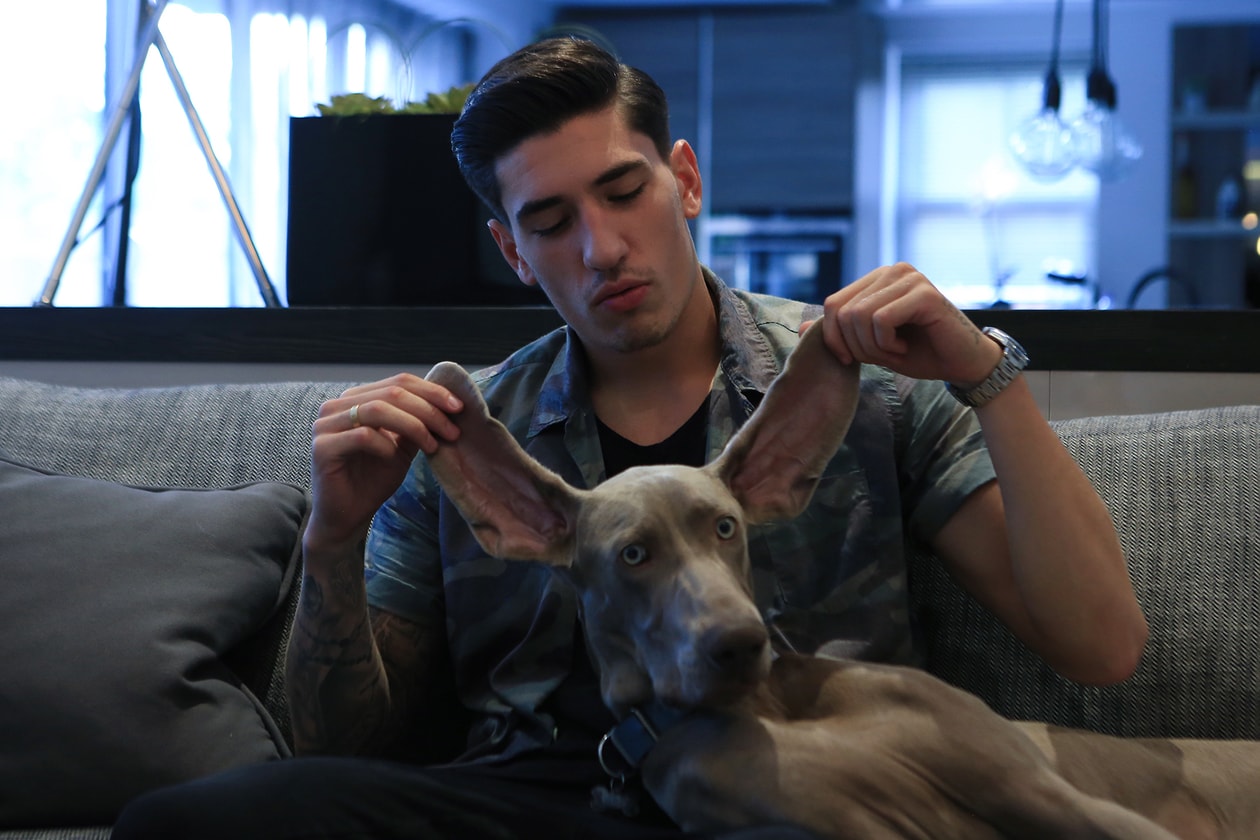 Héctor Bellerín Essentials Interview, football, soccer, bounce, bape, drake, louis vuitton, gucci, cartier