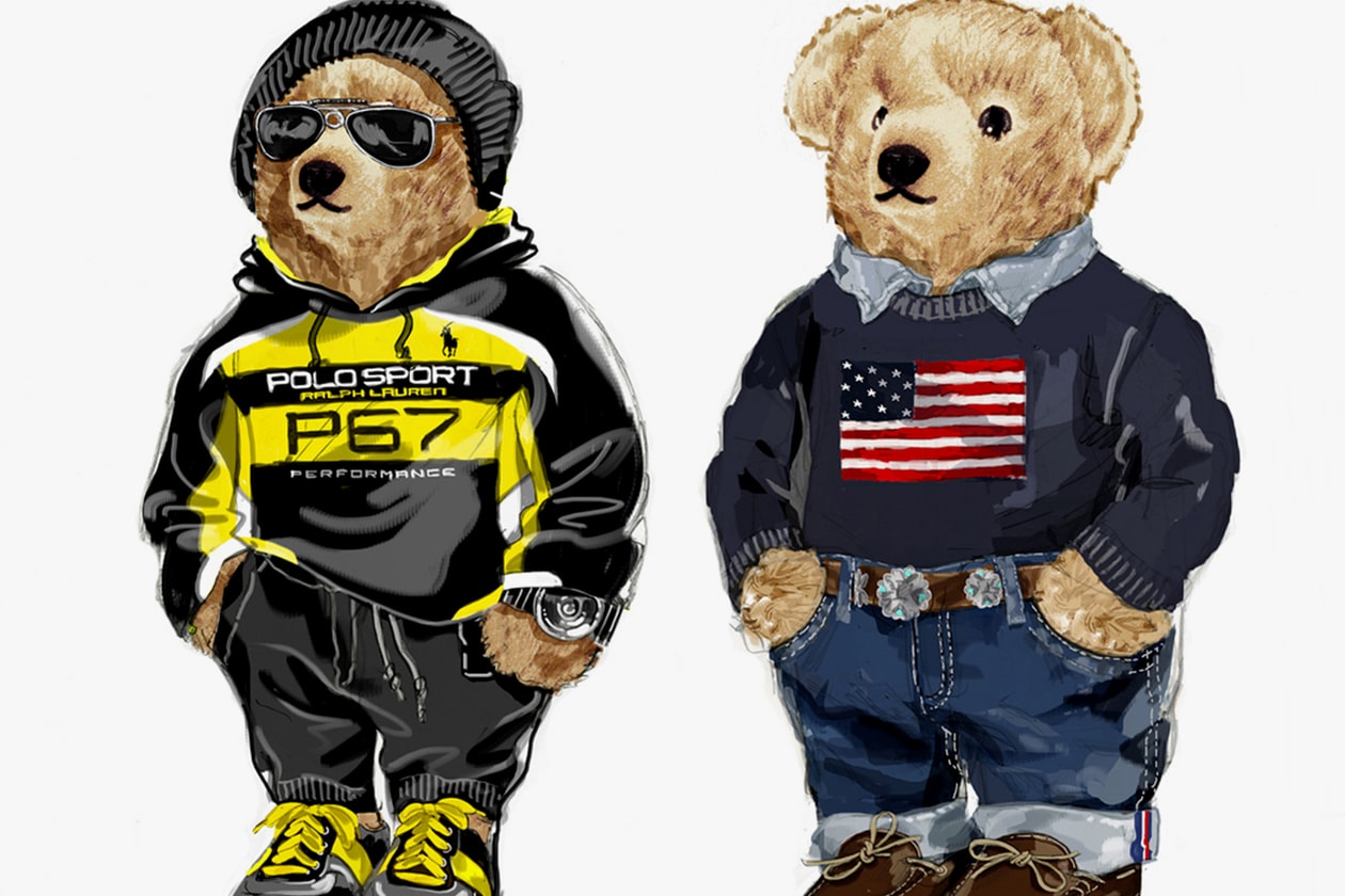 Streetwear’s Most Iconic Mascots bear, kanye west, ralph lauren, bearbrick, baby milo bathing ape cartoon characters