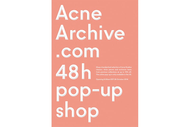 acne studios online