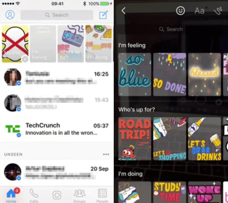 facebook messenger snapchat tech apps