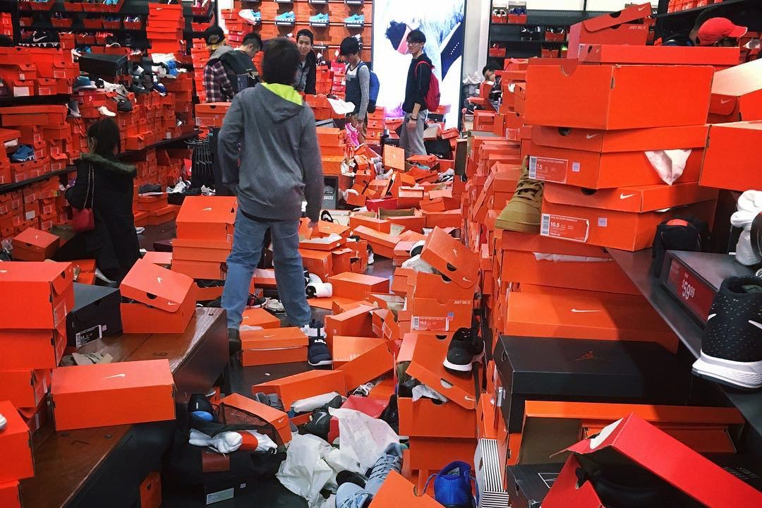 A Nike Outlet Trashed by on Black Friday Hypebeast
