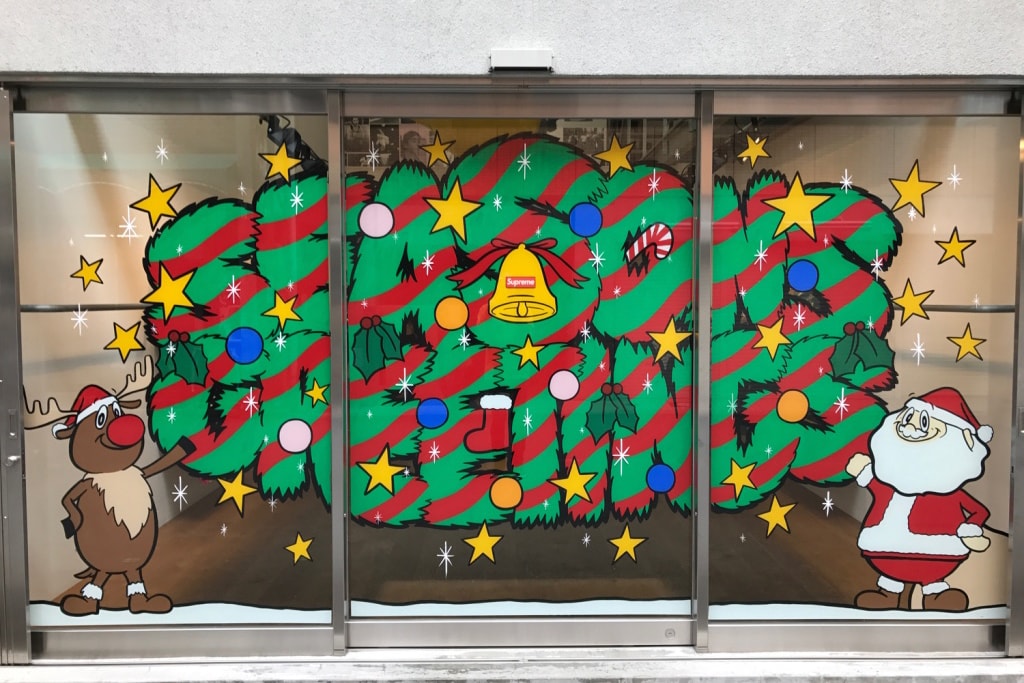 Supreme Japan Christmas Store Fronts