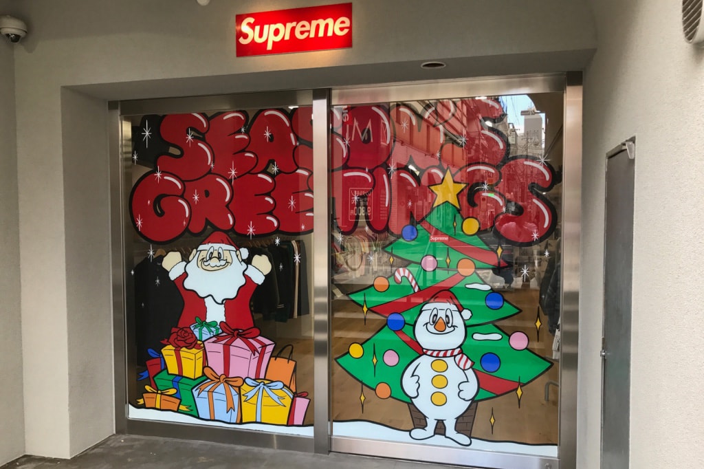 Supreme Japan Christmas Store Fronts