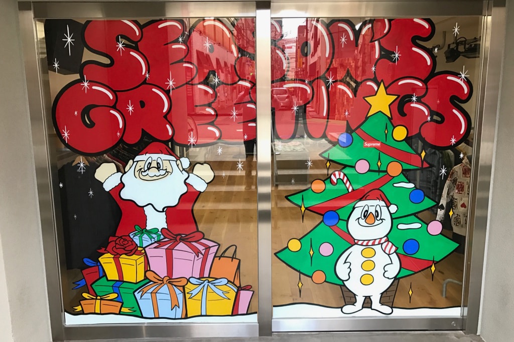 Supreme Japan Christmas Store Fronts