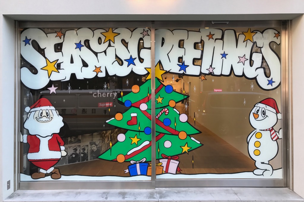 Supreme Japan Christmas Store Fronts