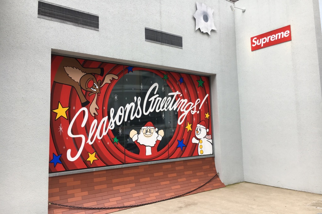 Supreme Japan Christmas Store Fronts