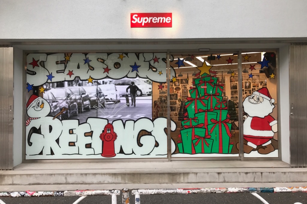 Supreme Japan Christmas Store Fronts