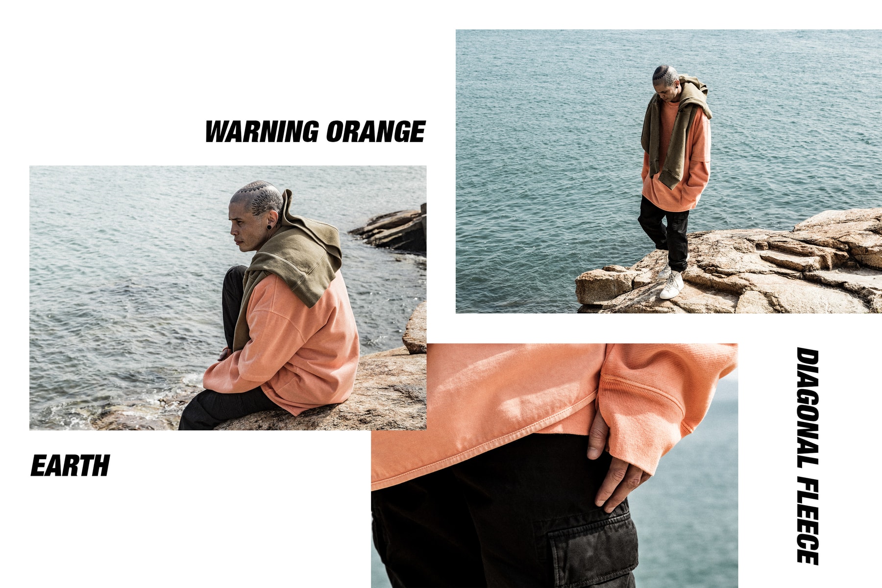 YEEZY SEASON 3, PEACHED FLEECE, MIDNIGHT ONYX, RAGLAN, RUGBY, MILITARY DARK, WARNING ORANGE