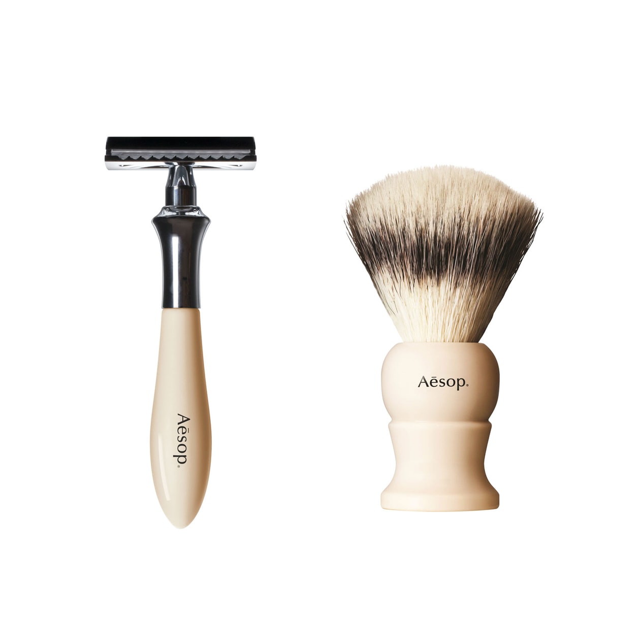 Aesop Shaving Brush and Razor